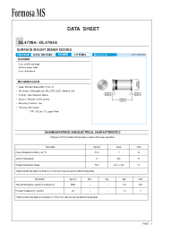 Datasheet DL4730A manufacturer Formosa